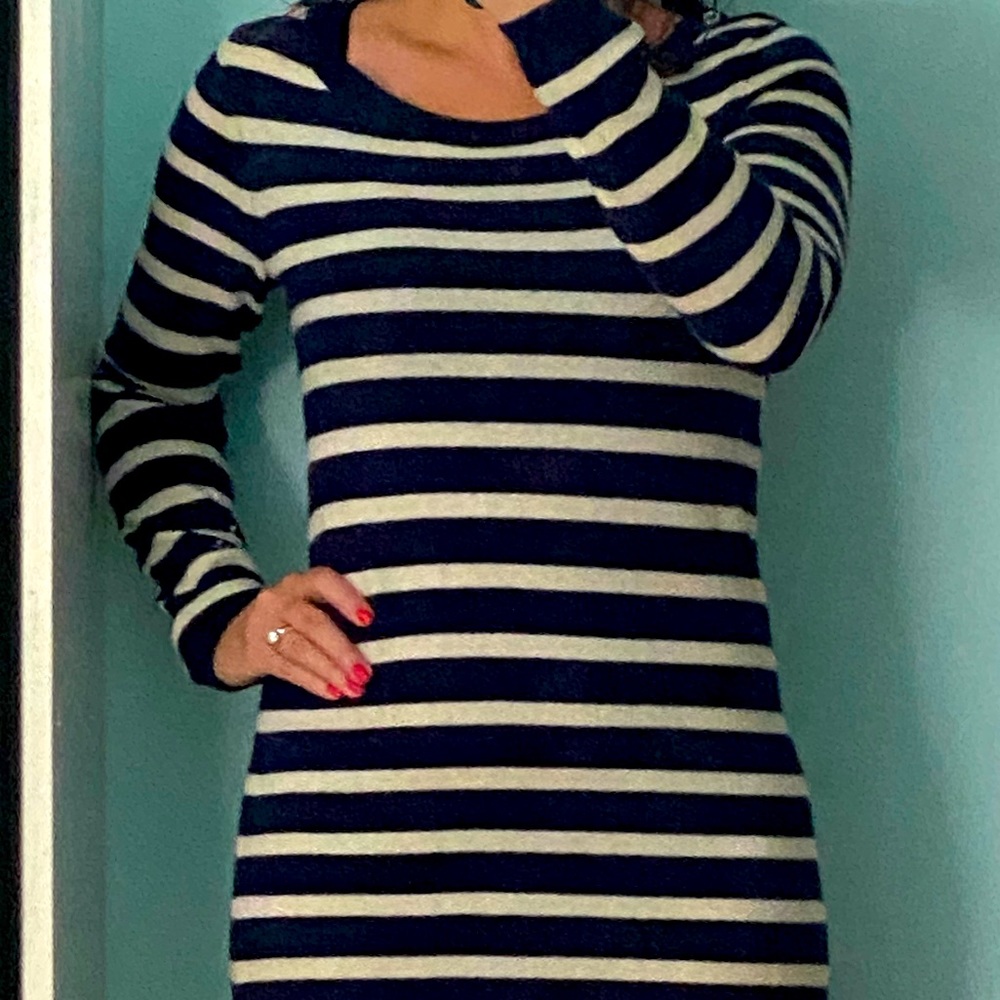 Banana Republic striped sweater dress